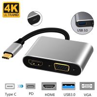 (image for) USB C TO HUB PD HDTV+VGA+USB (AMH45G)
