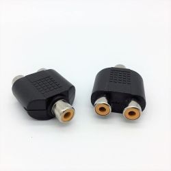 (image for) RCA/Phono Socket to 2 RCA socket (PLP141)