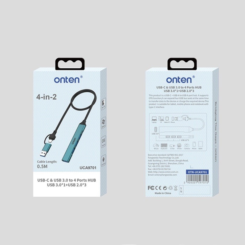 (image for) 4in2 USB-C & 1XUSB3.0X4-PORT USB 2.0 (AMH55G)