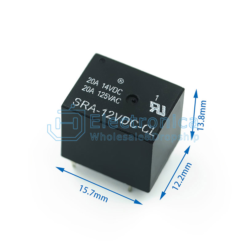 (image for) Submin 12VDC 20A 4P Relay (RLY12G)