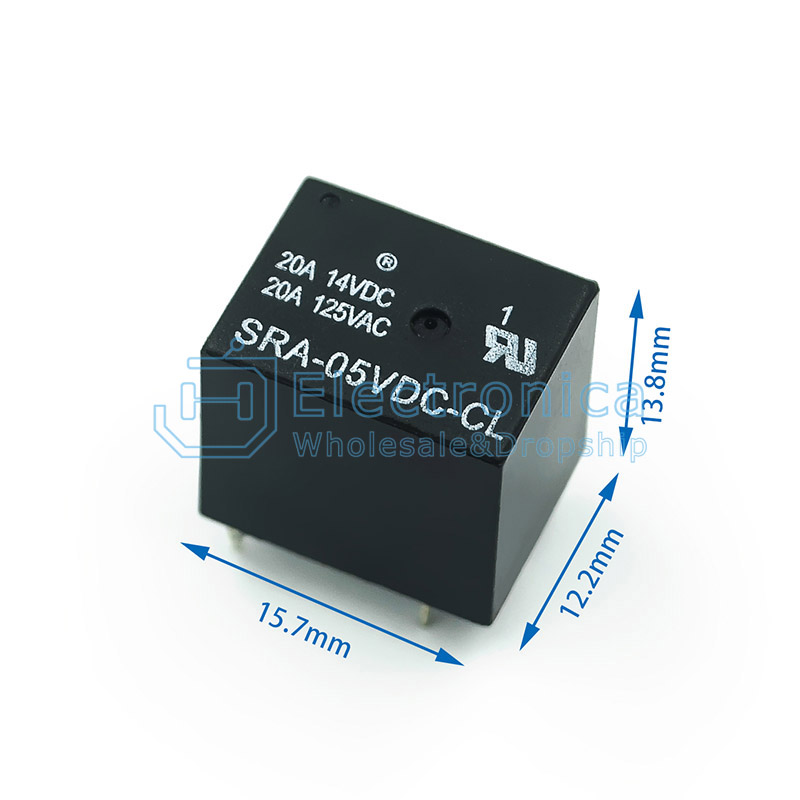 (image for) 5v 20A Mini Relay 5 pin (RLY08G)