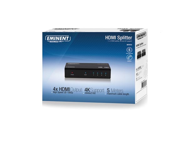 1 x 2 HDMI SPLITTER, 3D and 4K support (ALU12G) (image for) 1 x 2 HDMI SPLITTER, 3D and 4K support (ALU12G)