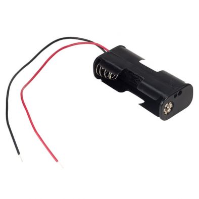 (image for) 2 x AA Battery holder with flying leads (AMB49G)