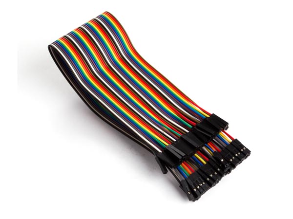 (image for) 40PINS 30cm FEMALE TO FEMALE JUMPER WIRE(FLAT) (ARD98E)
