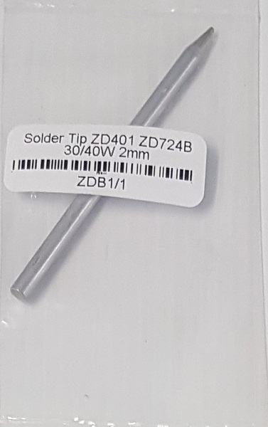 (image for) Soldering Tip 30/40 Watt 2 mm (DYN015)