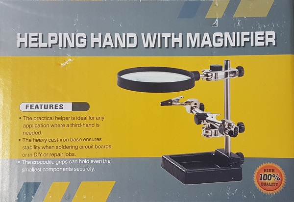 (image for) Helping Hand with Magnifier 90 mm (DYN017)