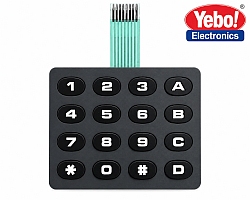 4X4 Hard Button Matrix Keypad – 16 Key (ARD61E) (image for) 4X4 Hard Button Matrix Keypad – 16 Key (ARD61E)