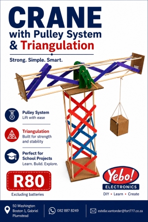 (image for) Diy Crane with Pulley System Medium 30cm (KIT3D2)
