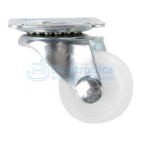 (image for) White Nylon Dual Roller Wheel (APK01G)