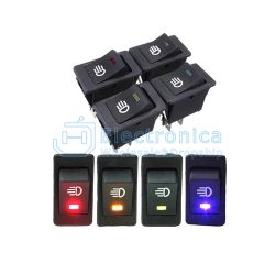 (image for) ROCKER RED SWITCH 35A 12V SPDT ON-OFF (SWR050)