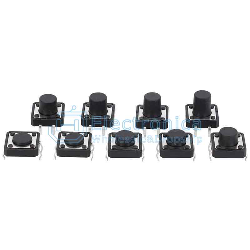 (image for) Tact Switch 12mm Knob 9.5mm (SWP121)