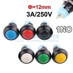 (image for) 12mm Waterproof Momentary Push Button RED (SWP029)