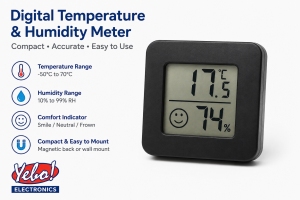 (image for) Mini Digital LCD Thermometer/Hygrometer sensor (AMK80G)