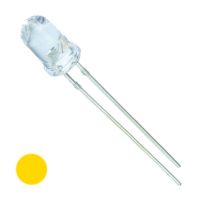 (image for) LED 5mm Flashing Yellow Clear 3-5v (LED509)