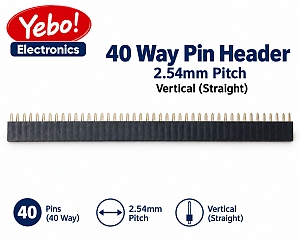 (image for) 40-way Vertical Header, 2.54mm pitch (PLB721)