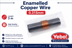 (image for) Enamelled copper wire 0.315mm 3m (STK58S)