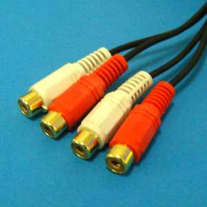 (image for) Twin RCA-type F-F Gold 6m (ALD106)