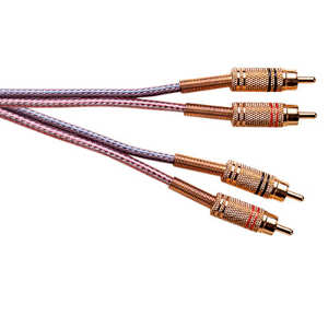 (image for) Stereo Hi Qlty Lead Gold Phono, 4m (ALU88G)