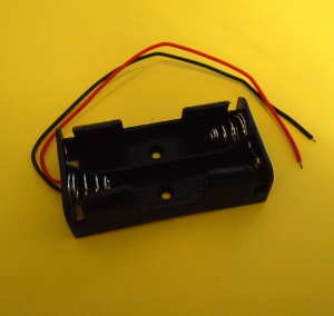 (image for) 2x AA Battery Holder with knife switch and lead (AMB43G)
