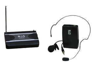 (image for) NJS 174.5 MHz VHF Tie Clip Radio Microphone (AMG89G)