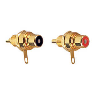 (image for) Quality Gold Plated Phono Chassis Socket, Pair (AMG98G)