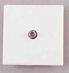 (image for) Wall Outlet with 'F' Type Female Socket (AMH78G)