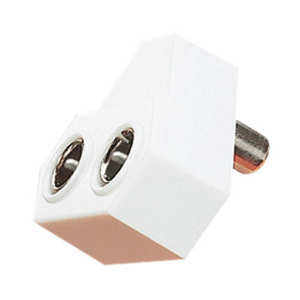(image for) Right Angled Coaxial Y Splitter, 1xF 2xM (AMJ13G)