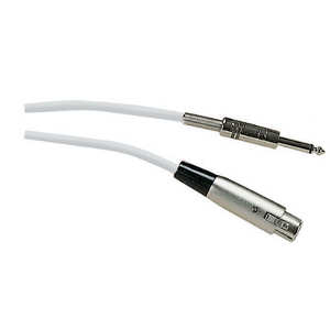 (image for) 6.35mm jack plug to XLR female white, 6m (AMQ20G)
