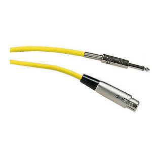 (image for) 6.35mm jack plug to XLR female ylw, 6m (AMQ22G)