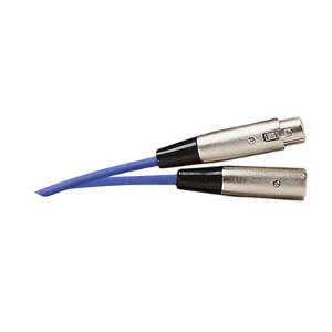 XLR Male to XLR Female Blue, 6m (AMQ25G) (image for) XLR Male to XLR Female Blue, 6m (AMQ25G)