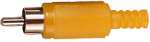(image for) RCA Plug Yellow, with sleeve (ANP48G)