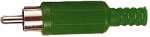 (image for) RCA Plug Green, with sleeve (ANP60G)