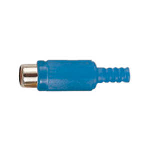 (image for) RCA Blue Plastic Socket inline, Sleeved (ANP69G)
