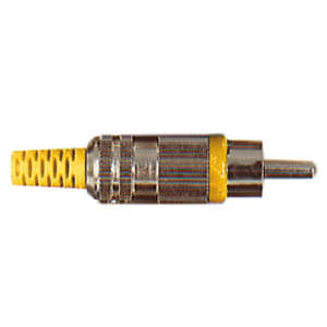 (image for) RCA/Phono Yellow hi-grade metal plug (ANP75G)