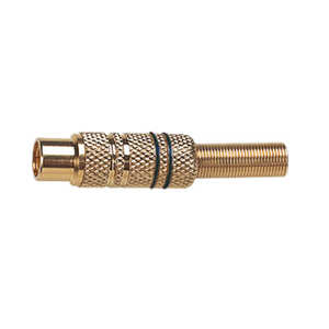 (image for) Black High Q Gold Plated Phono Line Socket, 5mm (ANP81G)