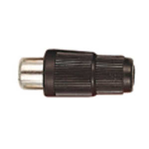(image for) RCA/Phono Black plastic socket inline (ANP85G)