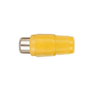 (image for) RCA/Phono Yellow plastic socket inline (ANP88G)