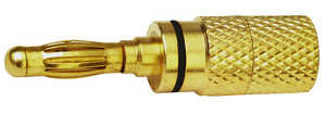 (image for) High Quality Metal Banana Plug, Black (ANQ22G)