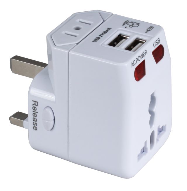 (image for) UNIVERSAL TRAVEL ADAPTER 2USB+1Type PC (APA22G)