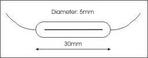 (image for) Bulb Tubular, 30 x 5mm, 12V/100mA (BCM91G)