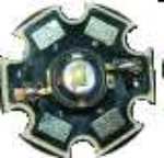 (image for) Power LED 1W, Star type, Super Red 60&deg; (LED00C)