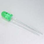 (image for) LED 5mm Flashing Green, 9-12V, 60° (LED591)