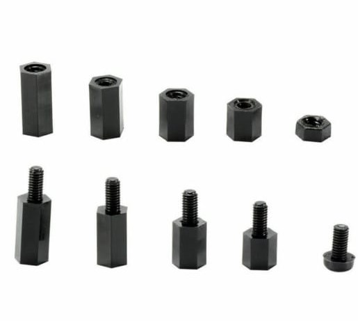 (image for) Metric Tapped Hex Nylon Spacer, M3x20mm, 4-pack (NYF95)