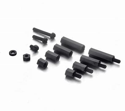 (image for) Metric Tapped Hex Nylon Spacer, M3x8mm, 4-pack (NYF96)