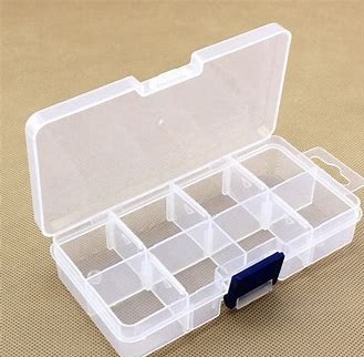 (image for) Small see through plastic box with dividers (PCI43S)