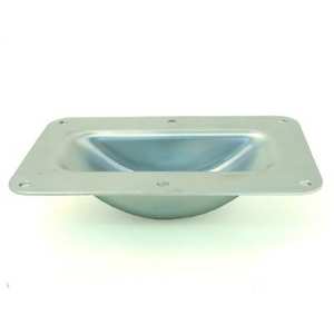 (image for) Recessed Castor Dish, Zinc (PEN04G)