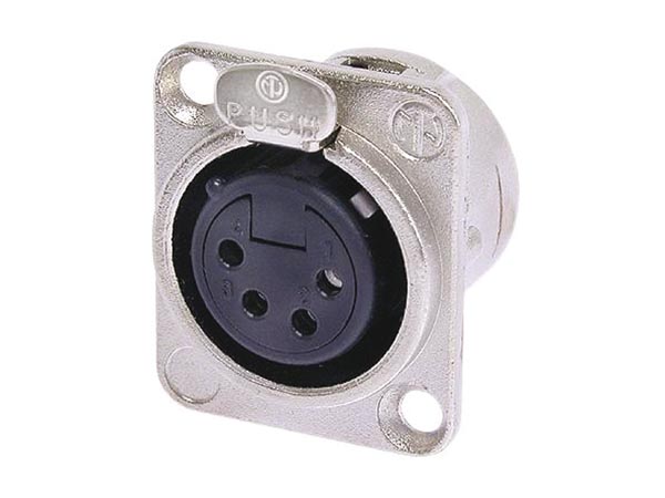 (image for) XLR MOUNTING CONNECTOR, 4-PIN (PLA016)