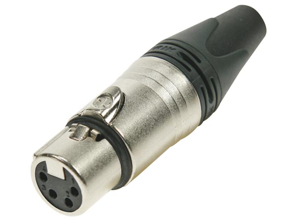 (image for) XLR CABLE CONNECTOR, 4-PIN (PLA026)
