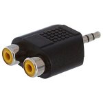 (image for) 3.5mm stereo plug to 2 RCA sockets (PLJ399)