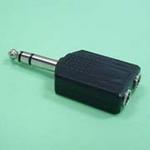 (image for) 6.35mm Stereo 2 Sockets to 1 Plug (PLJ691)